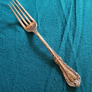 Vintage Plymouth Silver Co. verzierte versilberte Gabel mit aufwendigem Griff - Bild 1 von 6