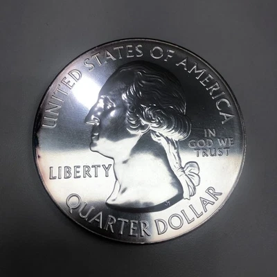 Washington 5 OZ SILVER ROUND COIN BAR .999 FINE SILVER - Image 1 of 3