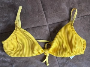 Hollister Women’s Swim Bikini Top Yellow Size Medium  - Picture 1 of 3