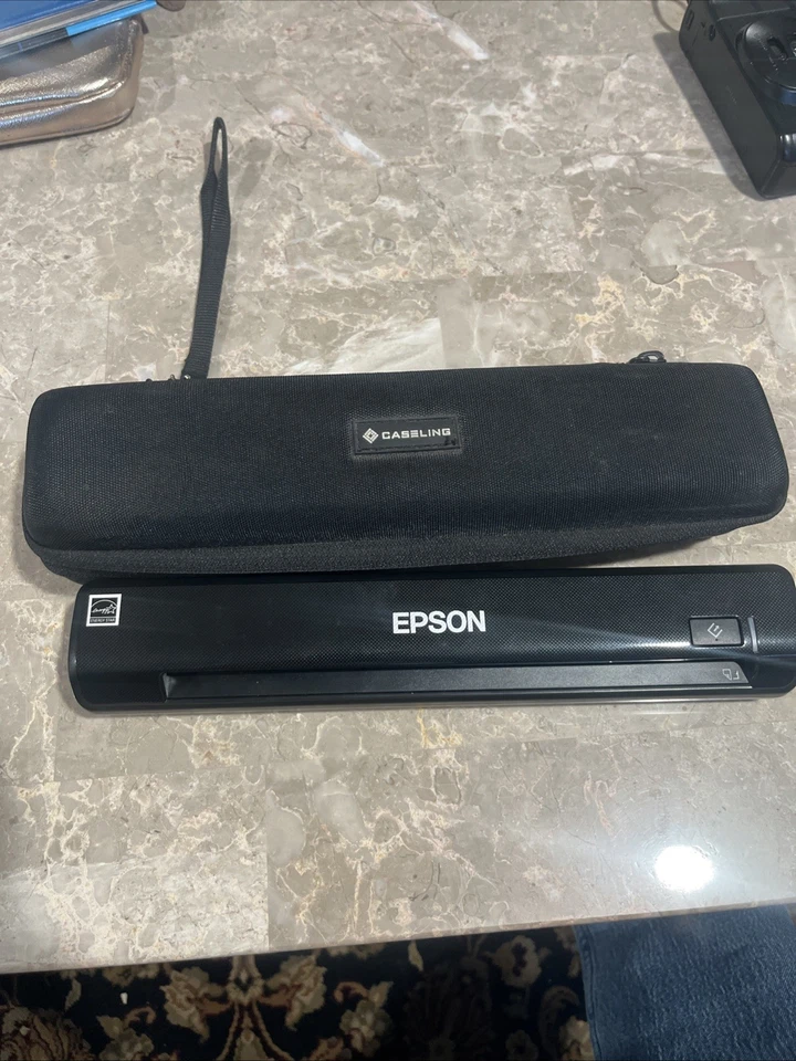 Epson WorkForce DS-30 Black Document Scanner for PC For Parts-WITH CASE - Image 1 of 3