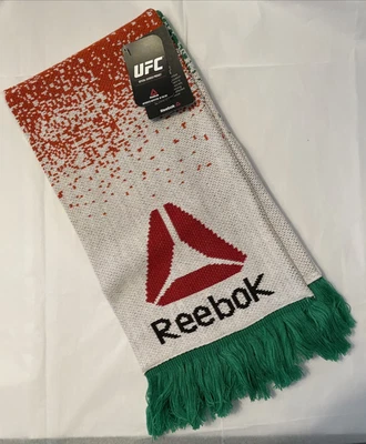 NWT Reebok UFC Logo IRISH Flag Color Scarf 62" Acrylic Unisex #S507Z - Image 1 of 4