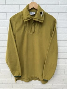 Vintage Adidas Equipment 1/4 Zip Pullover Fleece Sweatshirt Khaki Herren Größe S - Bild 1 von 15