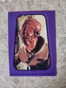 1983 LUCAS FILM STAR WARS ADMIRAL ACKBAR TOPPS - Picture 1 of 2