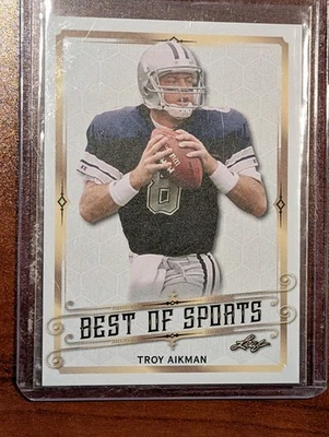 2018 Leaf - Best Of Sports - Troy Aikman #18 - Image 1 of 4