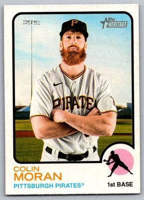 2022 Topps Heritage Colin Moran Pittsburgh Pirates #391 - Image 1 of 2