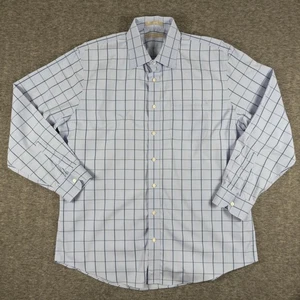 Nordstrom Dress Shirt Mens 17 35 Check Traditional Fit Smartcare Wrinkle-Free - Picture 1 of 9