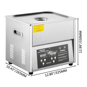 3L 6L 10L Ultrasonic Cleaner W/ Degassing Function Portable Washing Machine Ultr - Picture 1 of 15