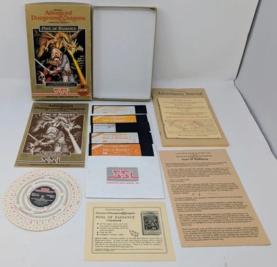 Advanced D&D Pool of Radiance (Commodore 64 C64, 1988) 5 1/4" Disks - Complete! - Image 1 of 4