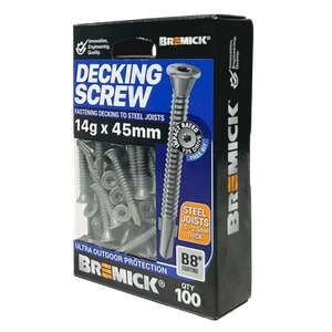 Bremick Decking Screw 14g x 45mm WING TRUSS T25 B8 - 100 Pack - Picture 1 of 6