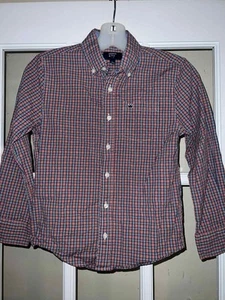Crown & Ivy Kids Plaid Button Down Collared Fancy Shirt Preppy Boys small - Picture 1 of 4