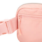 (Pink)Waist Belt Pouch Waist Belt Bag 60120CM Adjusting Polyurethane Fiber