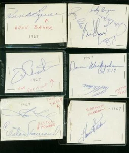 Lot Of 23 Baseball Autographs--DRYSDALE-KILLEBREW-BROOKS ROBINSON-1960s - Picture 1 of 2