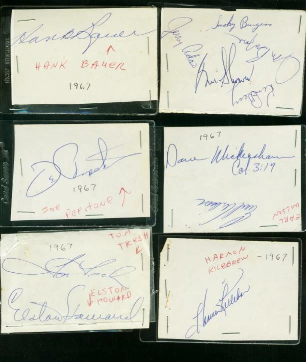 Lot Of 23 Baseball Autographs--DRYSDALE-KILLEBREW-BROOKS ROBINSON-1960s - Image 1 of 2
