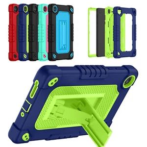 For Lenovo Tab M8 4th Gen TB-300FU Hybrid Case with Kickstand Shoulder Strap - Picture 1 of 31