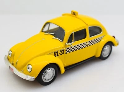 Modellino auto taxi scala 1:43 VW Beetle maggiolino kafer modellismo collezione - Immagine 1 di 3