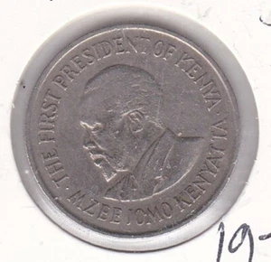 Kenya 1 Shilling Coin 1975 Jomo Kenyatta Good Condition Circulated Ungraded - Picture 1 of 2