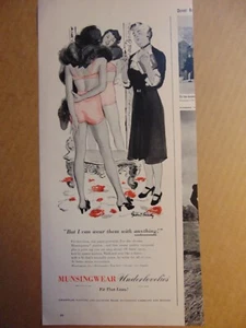 1942 MUNSINGWEAR Intimo da donna pubblicità stampa d'epoca - Foto 1 di 1
