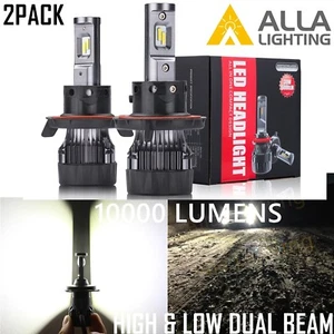Alla Lighting 10000lm H13 LED High Low Dual Beam Headlight Light Bulb Lamp,White - Picture 1 of 11