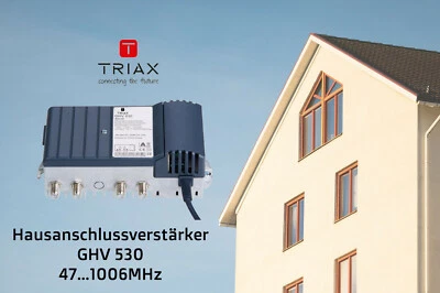 Hausanschlussverstärker 30dB 47...1006MHz TV-Hausverteilanlage TRIAX GHV 530 - Bild 1 von 4