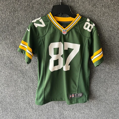 Green Bay Packers Jersey Boys Medium 10/12 Green Nike 87 NFL Youth Jordy Nelson Cover