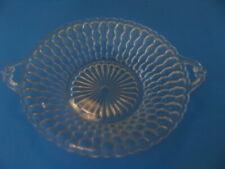 1950's VINTAGE REPLACEMENT CELERY DISH CRYSTAL GLASS HONEY COMB PATTERN
