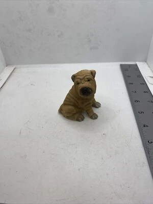 Figura de perro Shar Pei arrugas de Princeton Gallery 1991 EB-954U Foto 1 de 4