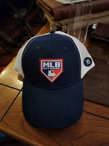 Vintage Detroit Tigers MLB Network Trucker Hat SGA 9/9/23 Blue White Ball Cap - Picture 1 of 3