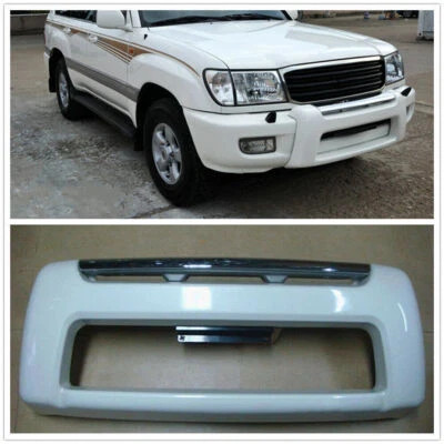 Barra protectora de parachoques delantera blanca para Land Cruiser LC100 Lexus LX470 FZJ100 ABS nueva Foto 1 de 2