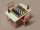 Vintage+Renwal+Dollhouse+Furniture+-+Kitchen+Table+and+2+Chairs+%2B+Chess+Game+%2B