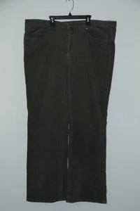 Jeans Spoon grigio velluto a coste gamba larga svasato elasticizzato donna taglia 25 - Foto 1 di 8