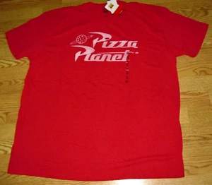 NWT Red DISNEY Pixar TOY STORY Red PIZZA PLANET Short Sleeve T-Shirt 2XL - Picture 1 of 1