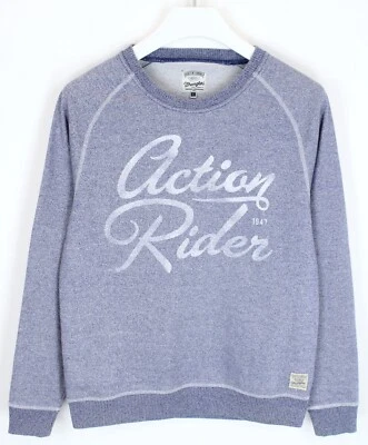 Sudadera WRANGLER Para Hombre TALLA GRANDE Cuello Redondo Logo Azul - Imagen 1 de 4