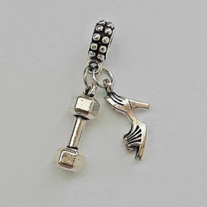 Act Like A Sexy Lady Lift Like A Boss Charm Pendant F European Bracelet Necklace - Picture 1 of 3