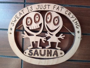 Sauna sign. Sauna accessories. Sauna. Sauna door signs. Wooden sauna decor signs - Picture 1 of 2