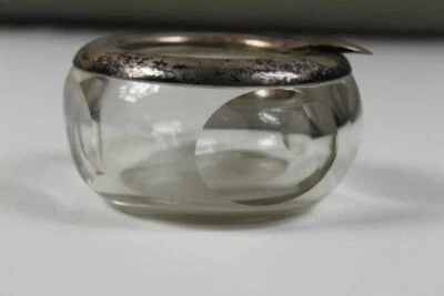 Vetro Posacenere Argento Vestito - 800 + Luna+Corona - M.T.Wetzlar Monaco / 222 - Immagine 1 di 4