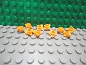 Lego 10 Bright Light Orange 1x1 knob plant flower NEW - Picture 1 of 1