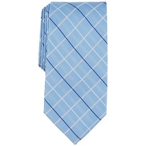 Michael Kors Men's Troy Grid Tie Sky Blue OS B4HP - Picture 1 of 2