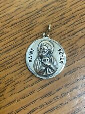 Creed Sterling Silver - Saint Peter Creed Medal Charm Pendant PRELOVED!