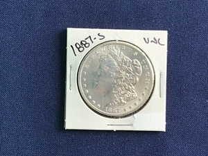 1887-S Morgan Silver Dollar Brilliant Uncirculated E7945 - Picture 1 of 10