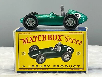 Matchbox Lesney#.19C Aston Martin Racing”#52”1961 Mint,in “D-2”box all orig, - Image 1 of 4