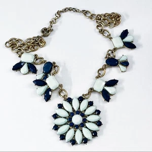 J. Crew Teal Statement Necklace - Picture 1 of 10
