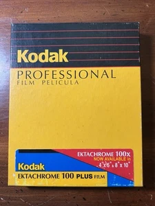 Kodak E100 Ektachrome 100 Plus 4x5 sheet Film 10 Sheet Box Sealed Large Format - Picture 1 of 7