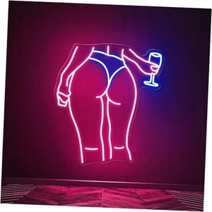 Lady Back Neon Sign LED Sign, Neon Lights for Bedroom with Woman Pattern, Pink - Picture 1 of 2
