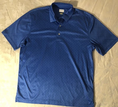 Camisa Greg Norman Play Dry Para Hombre Grande Azul Manga Corta Gemétrica Golf Atlética Foto 1 de 4