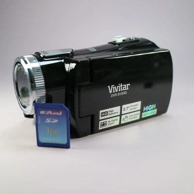 Vivitar DVR-810HD 8.0MP Compact Digital Video Recorder Black Tested - Image 1 of 4