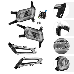 For 2014 2015 Kia Optima Front Halogen Fog Lights & Bezels Set Left & Right Side - Picture 1 of 23