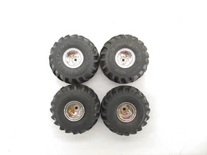 4x 68.6x33.8 Lunar Rambler FMS Smasher 1/24 Scale Monster Truck Wheels & Tires - Picture 1 of 6