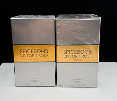 Spicebomb Viktor&Rolf Extreme Eau De Parfum 3,04 oz X LOTE DE 2 Novo Na Caixa - Imagem 1 de 4