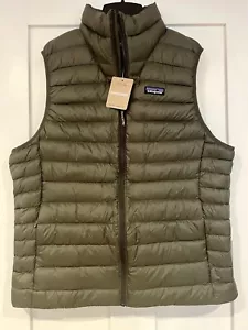 NEW! PATAGONIA Men Down Sweater Vest—(L)—“PINE NEEDLE GREEN” (OLIVE)—800 Down - Picture 1 of 10