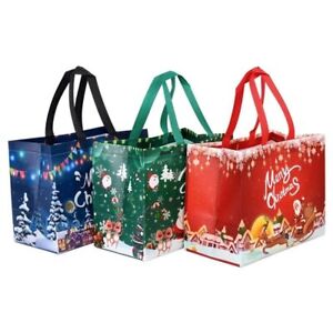 Santa Claus Gift Bag Candy Gift Packaging Tote Bags Portable Christmas Bag